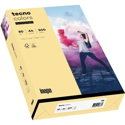 Image de tecno 88324400 tecno Kopierpapier colours chamois DIN A4 80 g/qm 500 Blatt