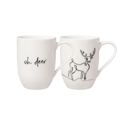 Produktbild von Villeroy & Boch Statement Becher mit Henkel "XMAS Set Rentier" 2tlg.