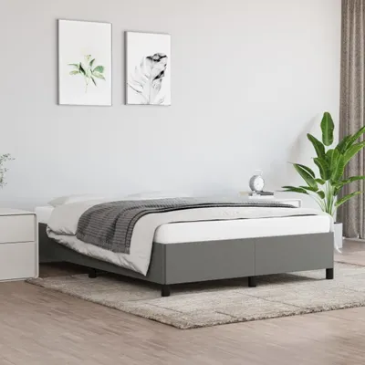 Produktbild von Bettgestell Dunkelgrau 140x200 cm Stoff , Klassische Betten Design 2024