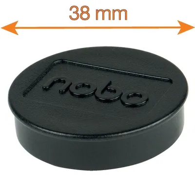 Obrázok produktu pre Nobo 1915305, Magnet na bielu tabuľu, Čierna, 38 mm, 20 mm, 38 mm, 190 mm