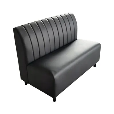 Produktbild von 360Home Gastro Sitzbank Dinerbank Sofa Gastronomiemöbel Cafe Bar Restaurants Hotel Einrichtung Stuhl 120*65*85cm 【A28-91 】Schwarz