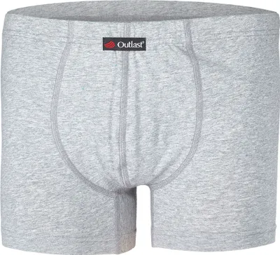 Obrázek produktu pro Pánské boxerky s plochými švy z tenkého materiálu Outlast® – šedé melírované, velikost L
