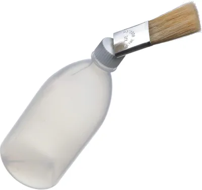 Obrázek produktu pro FREUND Láhev na štětce 500 ml s nástavcem na štětce č. 03402500 Štětec zahnutý čirý
