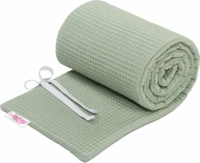 Produktbild von babybay Nestchen Waffelpiqué passend für Modell Maxi, Boxspring, Comfort und Comfort Plus, jadegrün