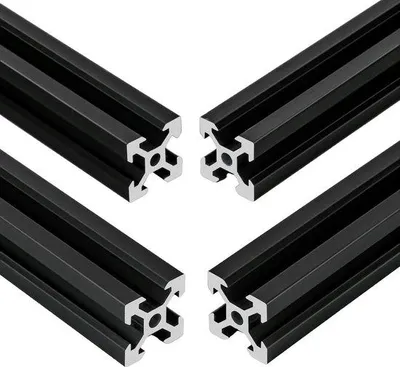 Productafbeelding van Aluminium V-type systeemprofielen 2020 voor 3D-printers en CNC-machines - 700 mm