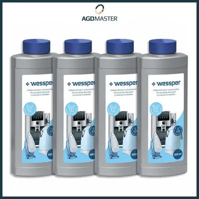 Produktbild von Wessper CleanMax Entkalker für Kaffeevollautomaten – 4× 500 ml | für DeLonghi, Saeco, Jura, Siemens