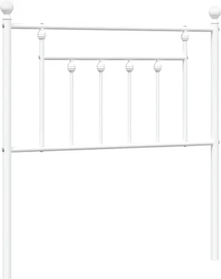 Produktbild von vidaXL Ersatz-Kopfteil Metall Weiß 80 cm