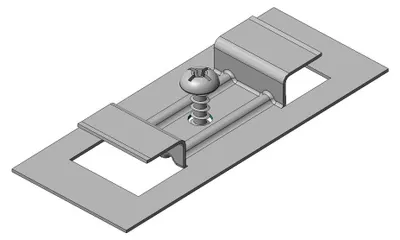 Produktbild von PROFI Fugenkralle 920 SKSB, Paneelbefestigung, Nut Nut Paneele, 4 0 mm Nutwangenstärke, 20 mm Sichtfuge, inklusive 100 Pan Head Schrauben