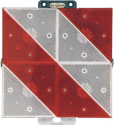 Produktbild von Parkwarntafel rechtsweisend, Alu, reflektierend, klappbar, 285x285 mm