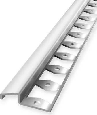 Produktbild von Rampenprofil Anpassungsprofil 8 x 16 x 2500 mm Ausgleichsprofil Einfasshöhe 8 mm Edelstahl Geschlossen Gestanzt Edelstahl Glänzend Küberit