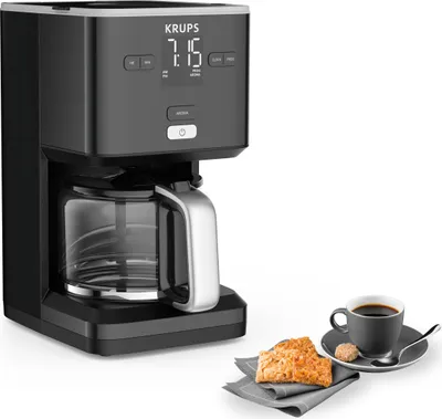 Produktbild von Krups Smart'n Light KM6008 Filterkaffeemaschine KM6008, Filterkaffeemaschine, Gemahlener Kaffee, 1000 W, Schwarz