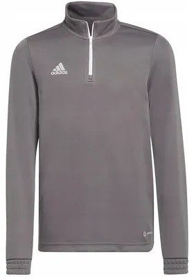 Immagine prodotto di Adidas - Felpa con zip corta "Entrada 22" per bambini - Allenamento PP1145 (176) (Grigio/Argento)