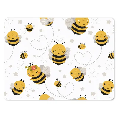Produktbild von MuchoWow® Mauspad Mousepad Kinder - Muster - Biene 40x30 cm - Mousepads - Maus Mat - Pad - Mausunterlage - Anti Rutsch