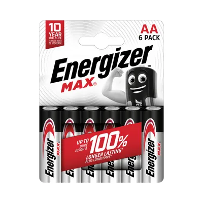Immagine prodotto di Batterie Energizer MAX AA 6 pezzi