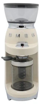 Produktbild von Smeg Kaffeemühle CGF03CREU, 15 Mahlgrade, 240g Bohnenbeh., 150W, Creme