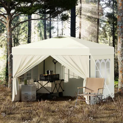 Produktbild von Devoko Pop-Up Pavillon 3x3m faltbar wasserdicht Partyzelt Garten Gelb