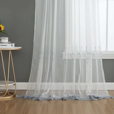 Produktbild von Gardine Raschel Stickerei HxB 245x200 cm Design 12 »Florenz« Multiband für Gardinenschiene und Gardinenstange Elegante Fensterdekoration, 2023200
