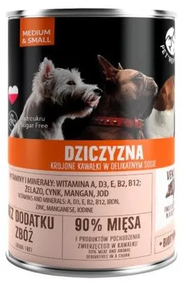 Immagine prodotto di PET REPUBLIC Adult Medium & Small Game - cibo umido per cani - 400 g
