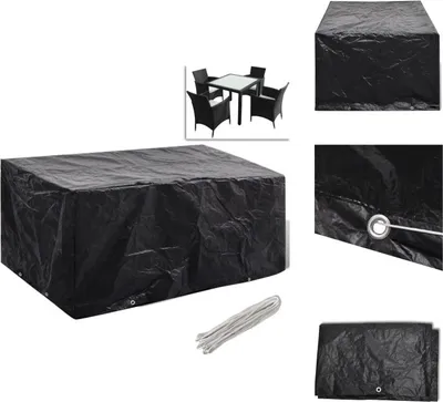 Obrázek produktu pro vidaXL Kryt na zahradní nábytek 8 oček 180x140x90 cm - Ochranné kryty na zahradní nábytek