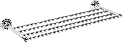 Produktbild von BETRO CHROM Handtuchablage Messing Chrom 665x65x225 mm für Bad & Küche >> zum Bohren