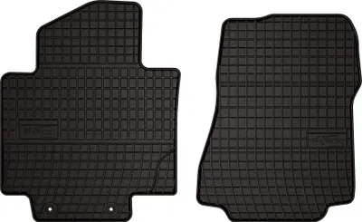 Image de Tapis de sol voiture en caoutchouc pour Nissan NV200 (2009-, utilitaire) Noir, lot de 2 pièces, fixations