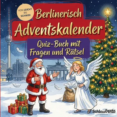 Produktbild von Berlinerisch-Adventskalender: Quiz-Buch mit Fragen und Rätsel