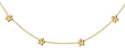 Produktbild von Luamaya filigraner wasserfester Choker mit Blütenanhängern für Damen