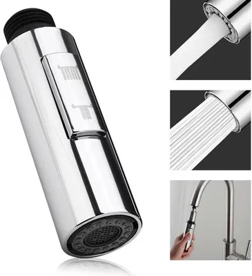 Obrázek produktu pro Multifunkční výsuvná sprchová hlavice do kuchyně, kuchyňská baterie G1/2, výsuvná chromovaná sprchová hlavice pro kuchyňský odtok a sprchový systém