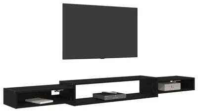 Immagine prodotto di Mobile TV da Parete A parete Rovere Nero 220 x 28 x 21 cm