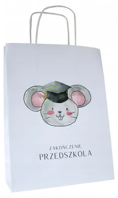 Produktbild von Torby Pro Papiertasche Abschluss Kindergarten Maus-Motiv Kinder