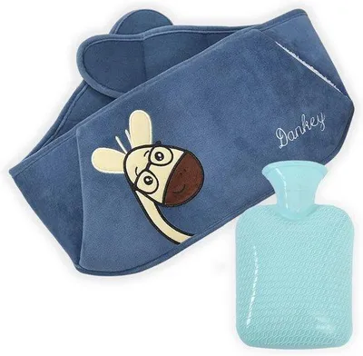 Productafbeelding van Warmwaterkruik met Fleece Hoes voor Pijnverlichting en Warmtebehoud