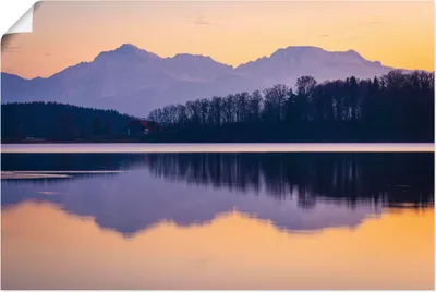 Produktbild von ARTland Poster Abend am Abtsdorfer See Größe: 90x60 cm