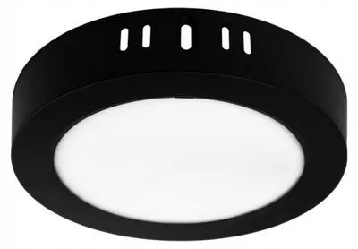 Zdjęcie produktu dla Lampa Spot natynkowy czarny 17 cm LED 12W okrągły 4000K neutralny Downlight Ecolight EC20472