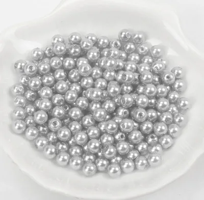 Obrázek produktu pro Wachsperlen ca. 100 Stück, 8mm, Silber hell