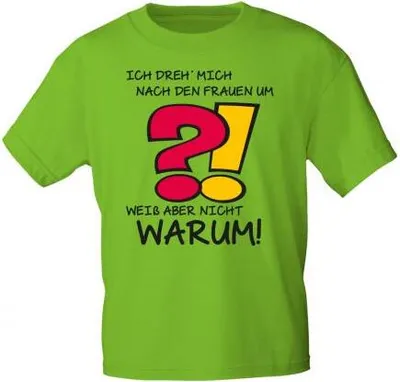 Produktbild von Herren-T-Shirt mit Aufdruck - Ich dreh mich nach den Frauen um... - 12691 - Gr. S-XXL Größe - M