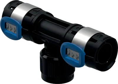 Image de Geberit GE FlowFit Masterfix, té de transition, d25 x RpMF1/2 x 20 mm, PPSU, 1 pièce.