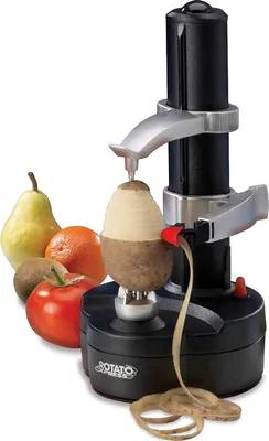 Produktbild von ele ELEOPTION Elektrischer Kartoffelschäler, Multifunktions-Apfelschäler für elektrische Früchte Kartoffelschälmaschine