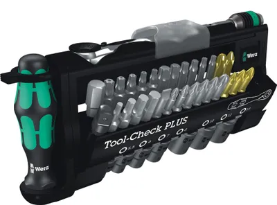 Produktbild von Wera 5056490001 Tool Check PLUS, schwarz/silber