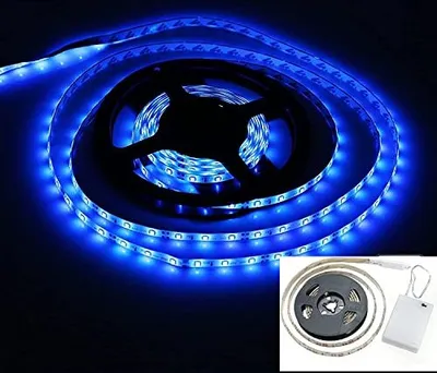 Obrázok produktu pre Cuzile Vnútorné batériou ovládané svetlá LED pás podsvietenie TV modré SMD5050 Superbright 100 cm vodotesné