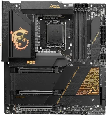 Produktbild von MSI MEG Z790 ACE, Intel, LGA 1700, Intel® Celeron®, Intel® Pentium® Gold, LGA 1700, DDR5-SDRAM, 128 GB