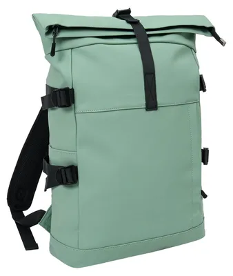 Produktbild von Leoberg Rucksack mit Rolltop-Verschluss - Rolltop-Tasche für Alltag und Freizeit in Grün-317107