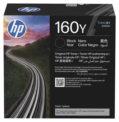 Produktbild von HP 160Y Schwarz Original LaserJet Tonerkartusche, 38000 Seiten, Schwarz, 1 Stück(e)