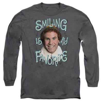 Productafbeelding van Elf - T-shirt voor heren/dames, uni, lange mouwen, model TV38137 (XXL) (anthraciet), AI-gegenereerde afbeelding