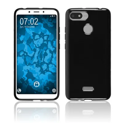 Produktbild von PhoneNatic Case kompatibel mit Xiaomi Redmi 6/6A - schwarz Silikon Hülle  Cover