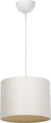 Image de Suspension luminaire Plafonnier PΕ27 blanc crème D22x60cm