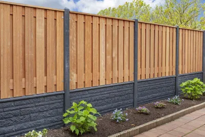 Productafbeelding van Berton paal Geul antraciet driewegsmodel 280 cm Tuindeco