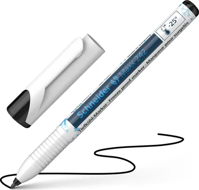Produktbild von Schneider Tiefkühl-Marker Maxx 242 schwarz, 1 Stück im Blister