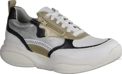 Produktbild von Xsensible SWX21 Damen Schnürschuh, Wechselfußbett, Leder, Weiss Kombi - Damenschuhe Bequeme Schnürschuhe, Weiß, leder