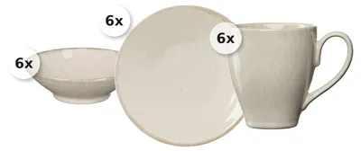 Produktbild von Frühstücks-Set 18 tlg. Sahara creme