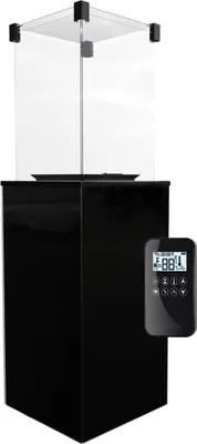 Zdjęcie produktu dla Ogrzewacz gazowy Patio panel szklany czarny sterowanie automatyczne 8,2 kW
